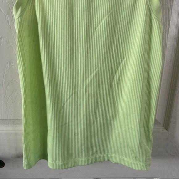 Calia by Carrie Underwood Neon Green Ribbed Tank Top Sz Medium READ - Picture 4 of 13